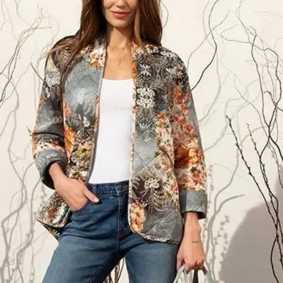 JOHNNY WAS CALME Asian blend Quilted Jacket NWT - Picture 2 of 7